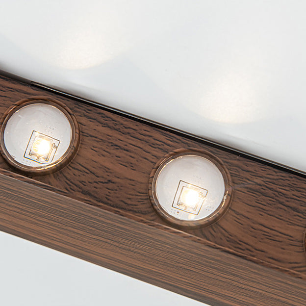 Rectangle Aluminum Iron Bedroom Wall Lamp