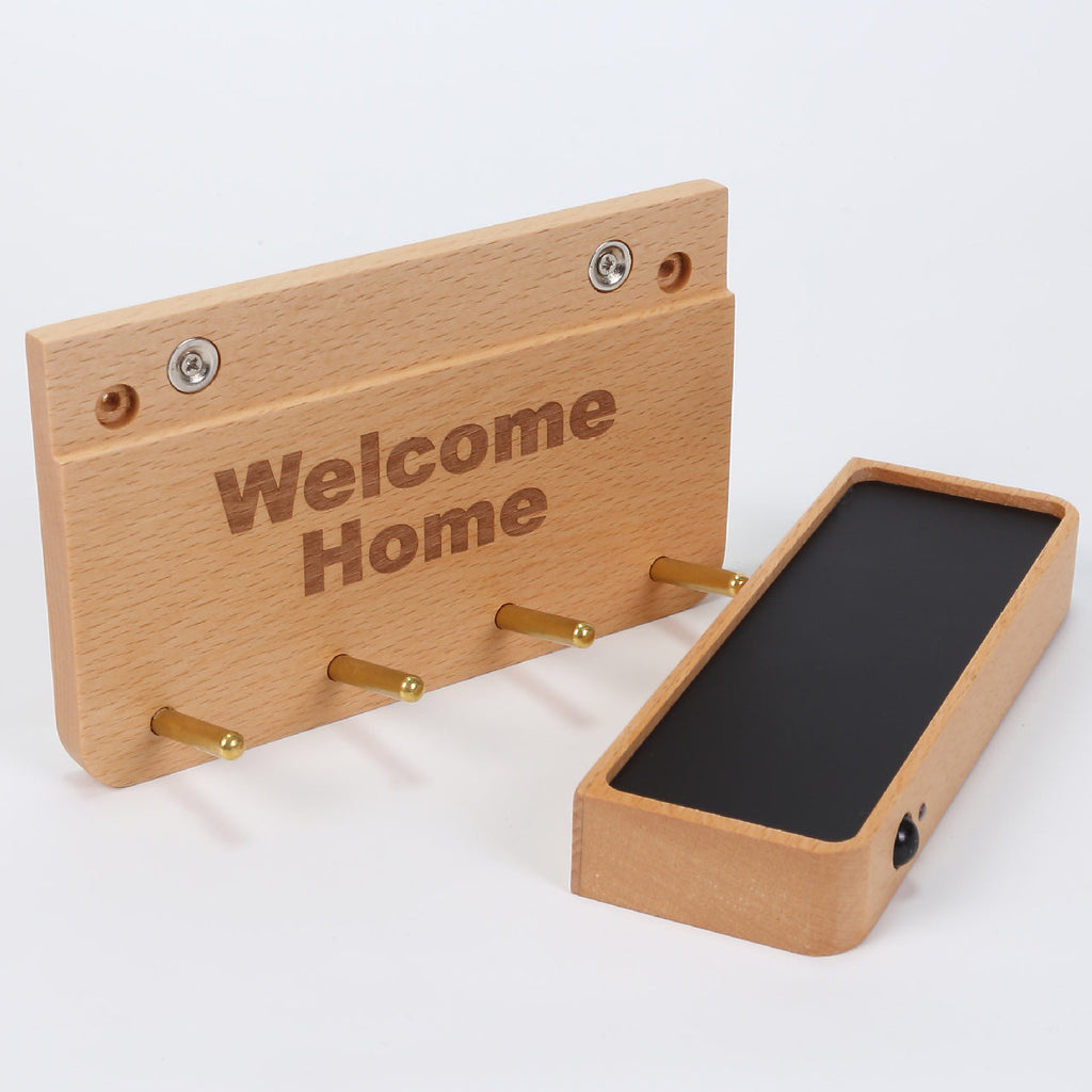 Solid Wood Plastic Rectangle Wall Lamp