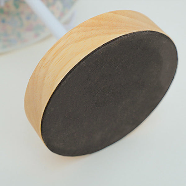 Trapezoidal Solid Wood Fabric Table Lamp