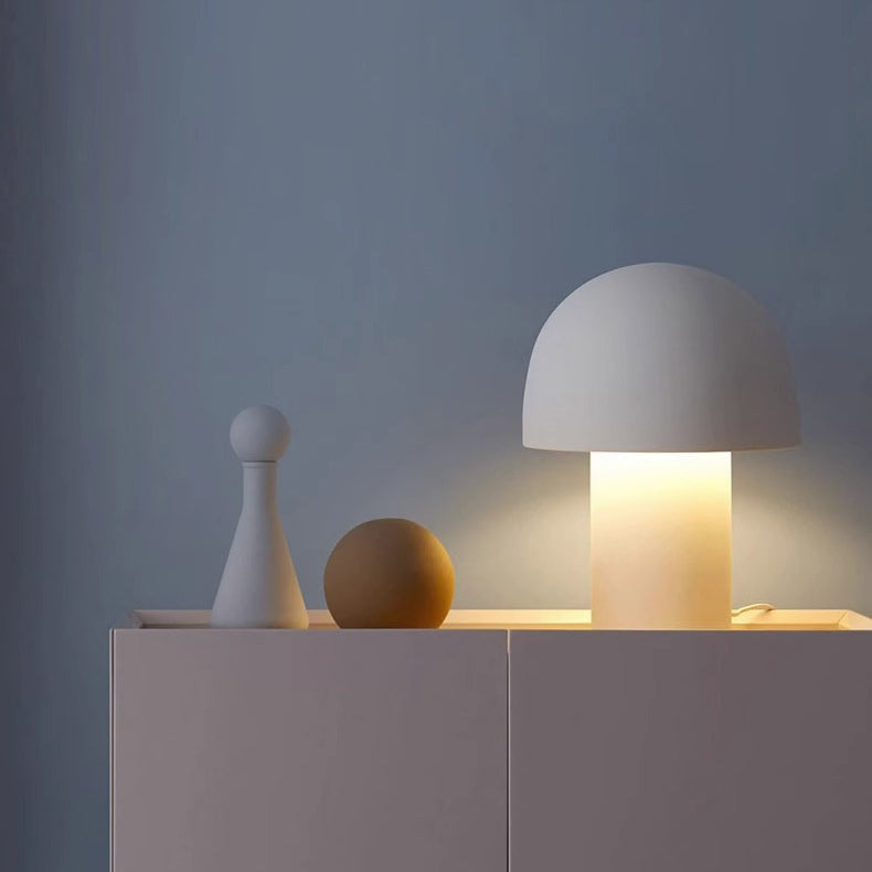 Mushroom Iron Acrylic Bedroom Table Lamp