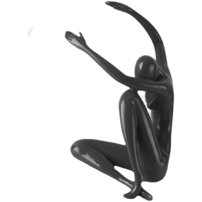 Person Embracing Sitting Ball Table Lamp