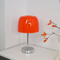 Mushroom Cylinder Glass Iron Table Lamp