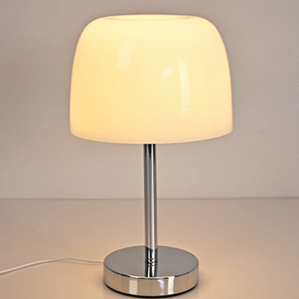 Mushroom Cylinder Glass Iron Table Lamp