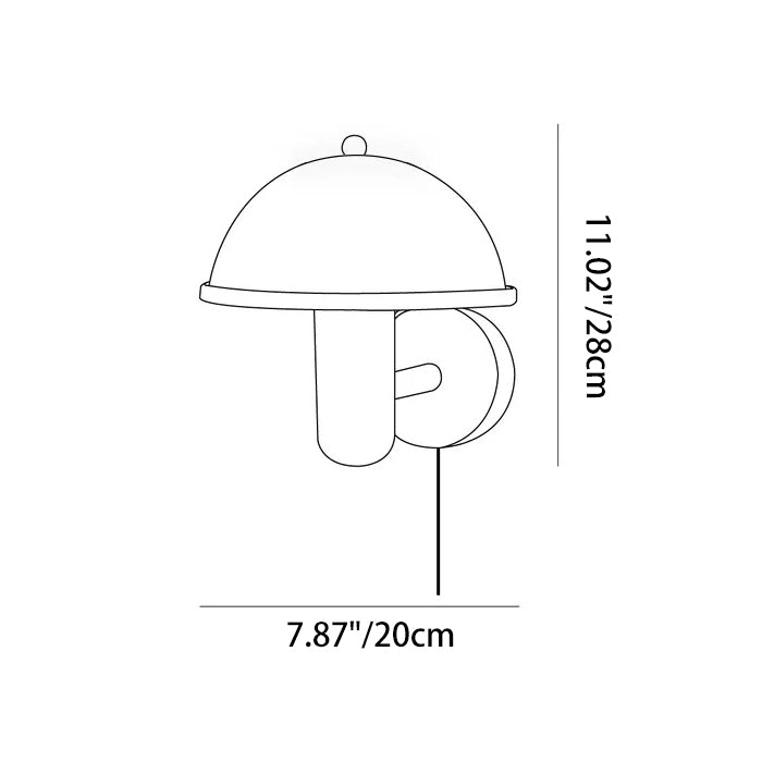 Half Circle Solid Wood Wall Lamp