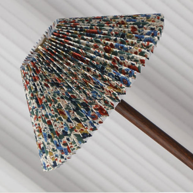 Conical Semicircular Metal Fabric Table Lamp
