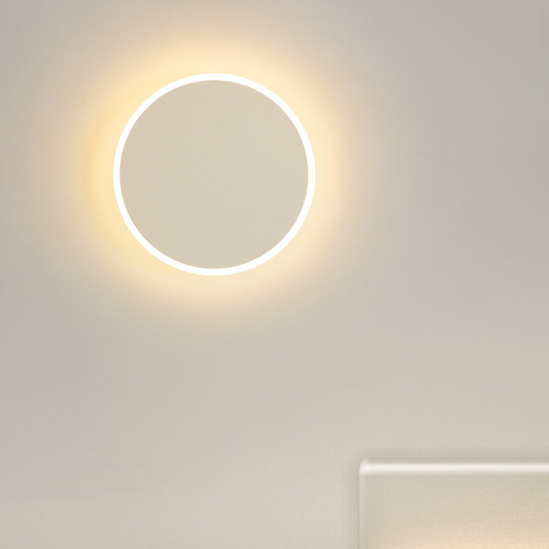 Round Tech Iron Acrylic Wall Lamp