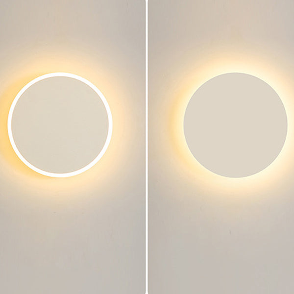 Round Tech Iron Acrylic Wall Lamp