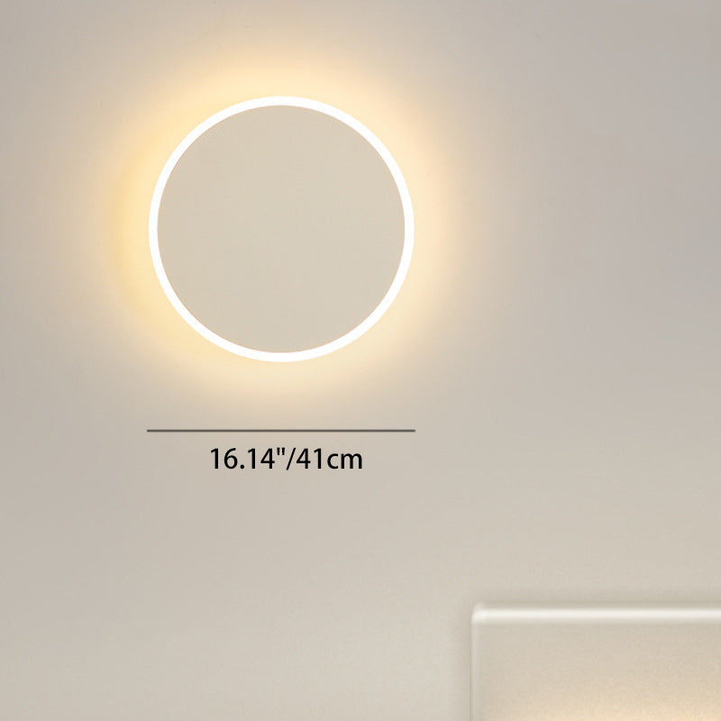 Round Tech Iron Acrylic Wall Lamp