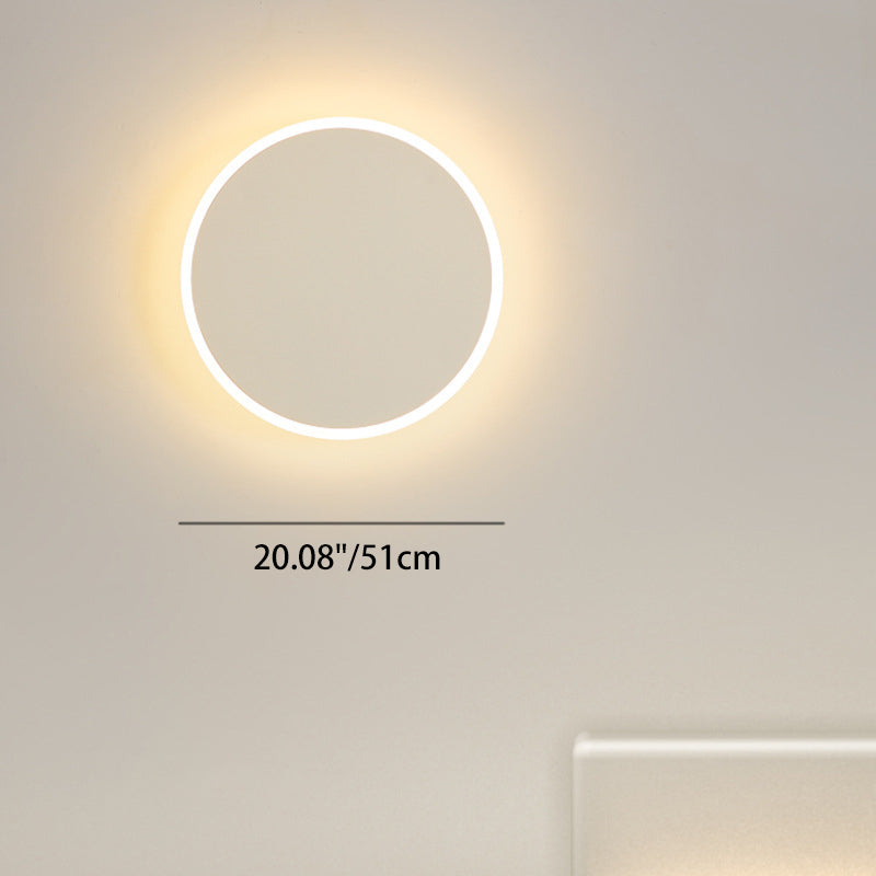 Round Tech Iron Acrylic Wall Lamp