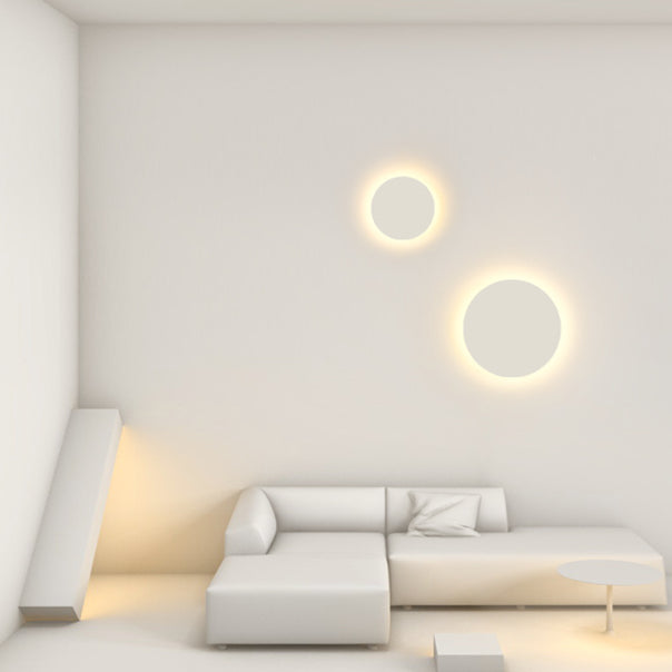 Round Tech Iron Acrylic Wall Lamp