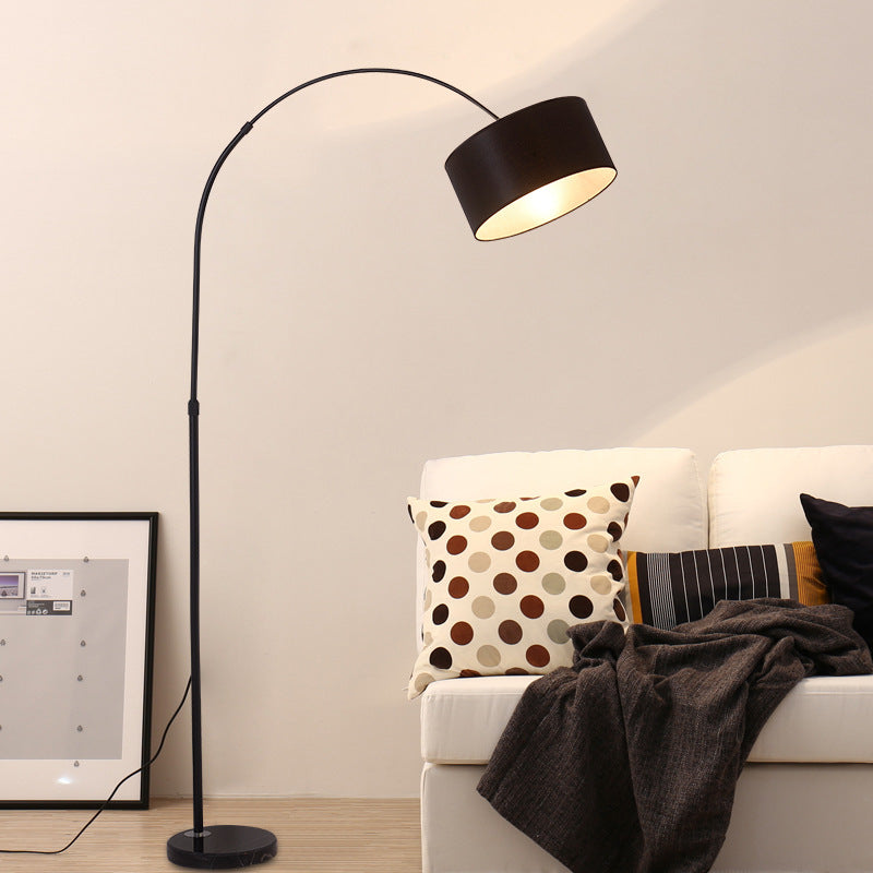 Modern Minimalist Iron Fabric Floor Lamp