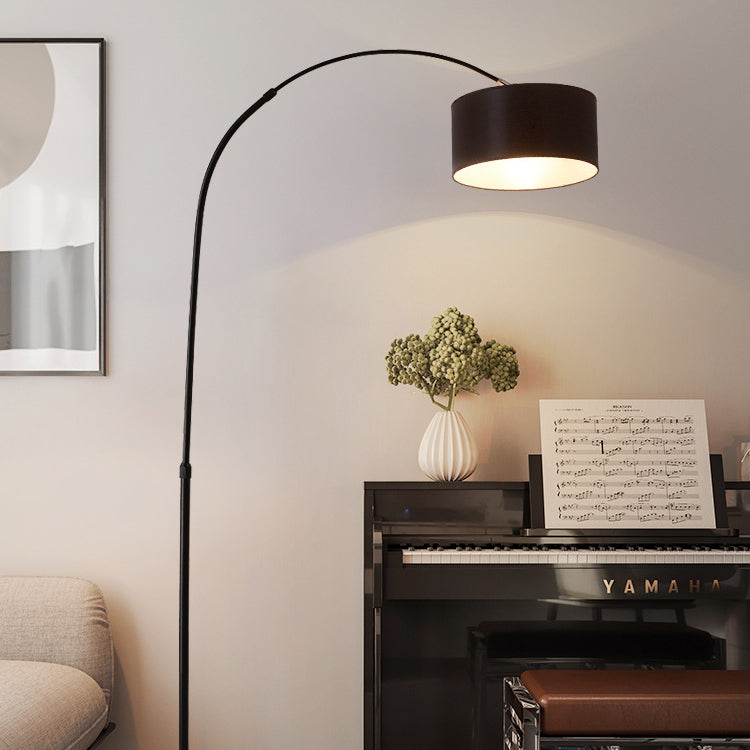Modern Minimalist Iron Fabric Floor Lamp