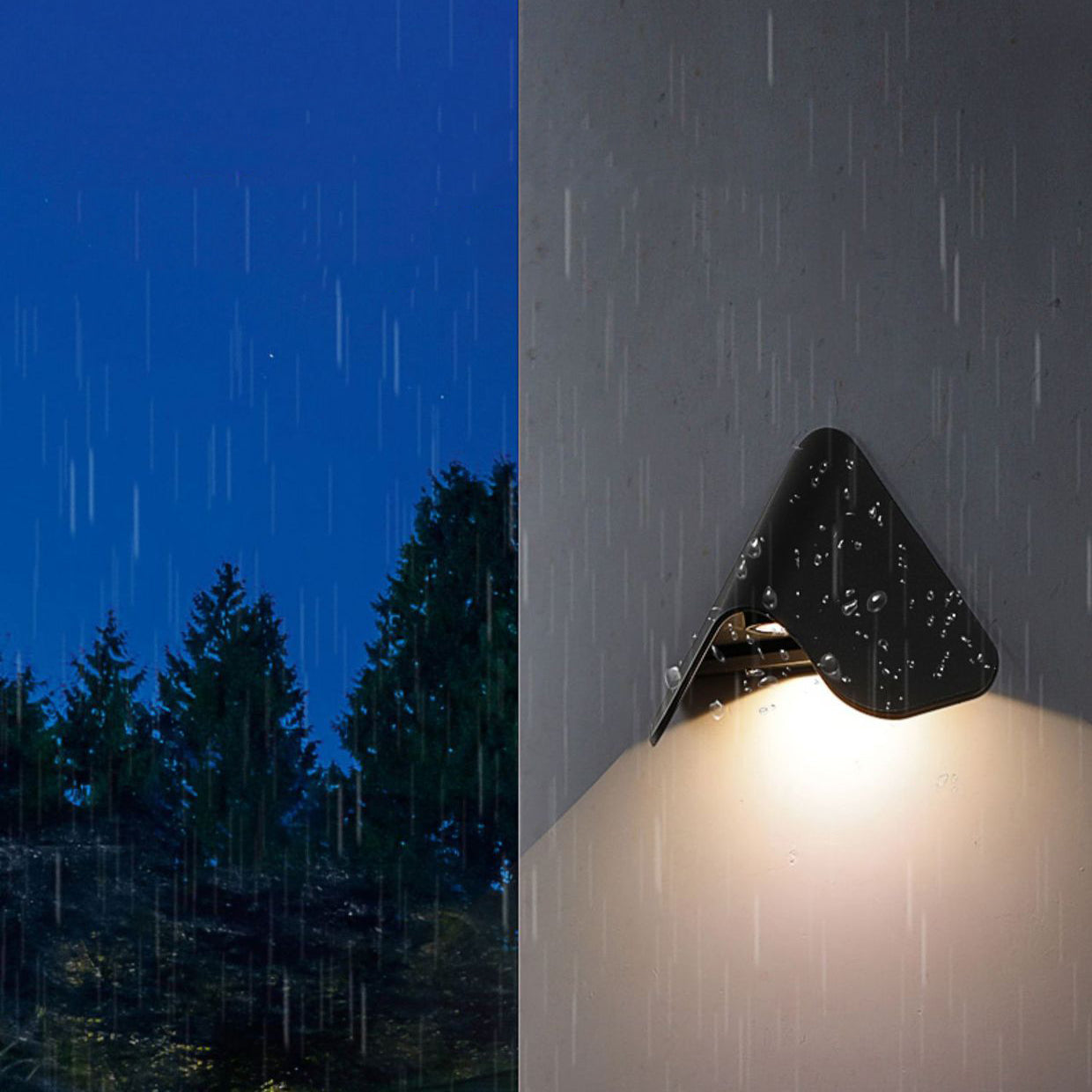 Triangle PC Aluminum Garden Outdoor Light