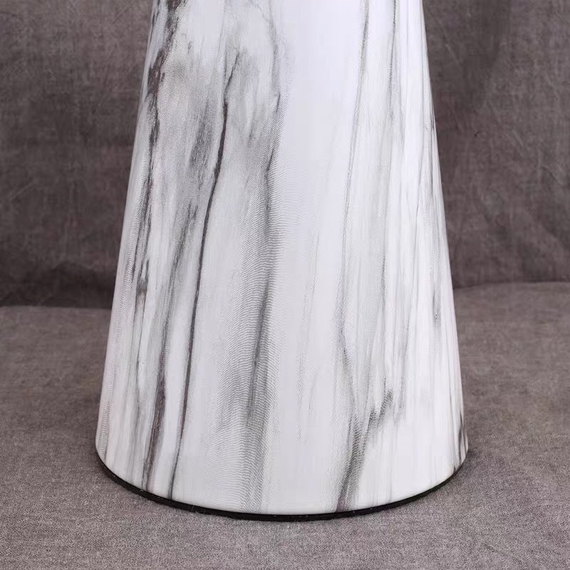 Trapezoidal PVC Fabric Iron Table Lamp
