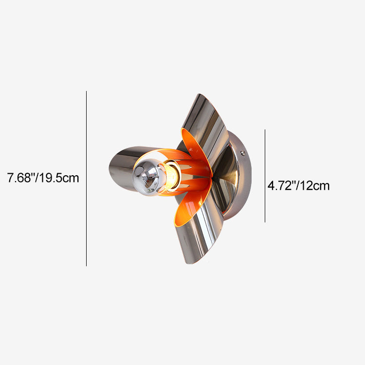 Iron Diamond Round Bedroom Wall Lamp