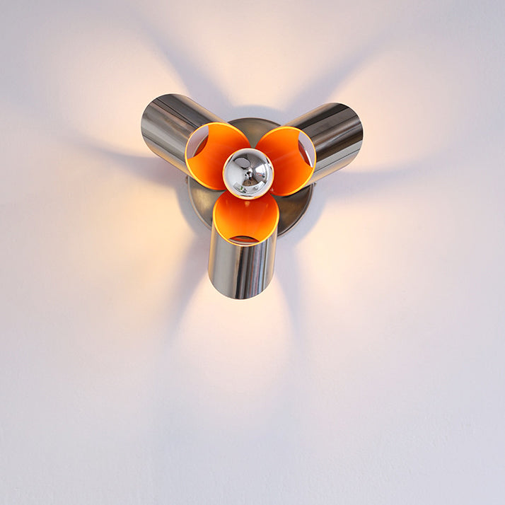 Iron Diamond Round Bedroom Wall Lamp