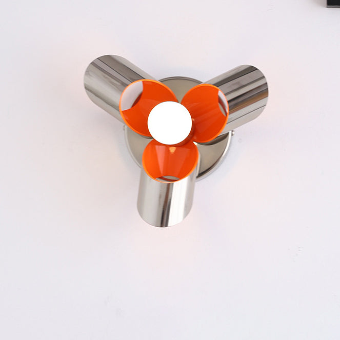 Iron Diamond Round Bedroom Wall Lamp