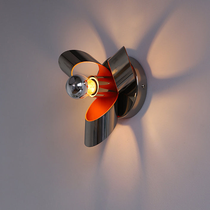 Iron Diamond Round Bedroom Wall Lamp