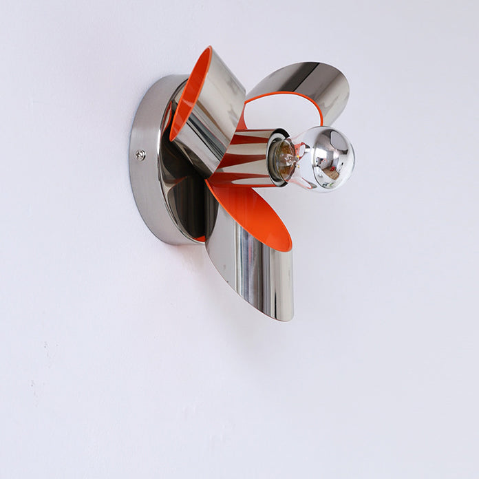 Iron Diamond Round Bedroom Wall Lamp