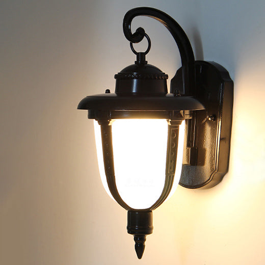 Aluminum Glass Patterned Lampshade Outdoor Light