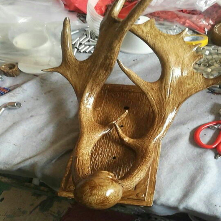 Resin Glass Deer Antler Wall Lamp