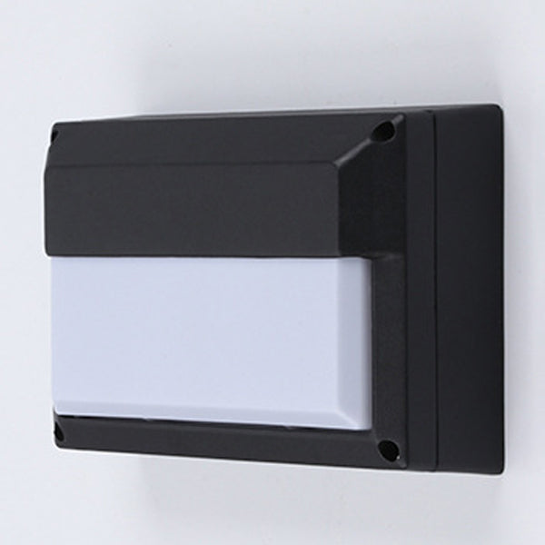 Aluminum PC Rectangular Patio Outdoor Light