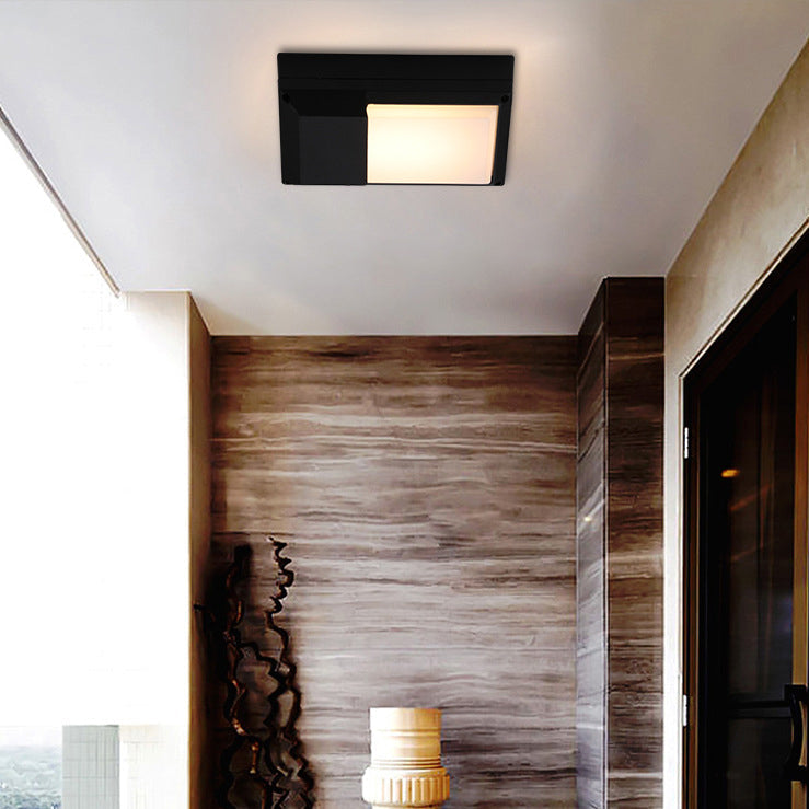 Aluminum PC Rectangular Patio Outdoor Light
