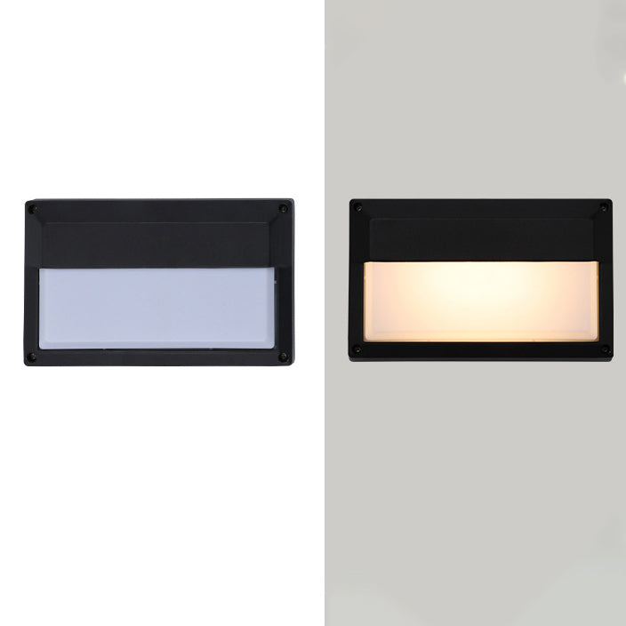 Aluminum PC Rectangular Patio Outdoor Light