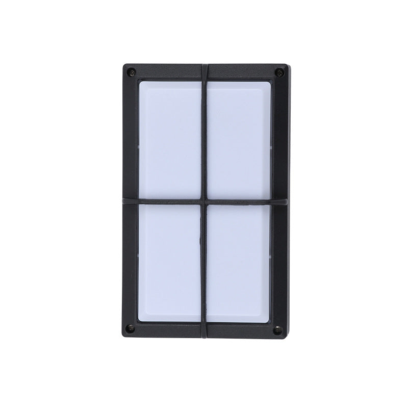 Aluminum PC Grid-Shaped Patio Outdoor Light