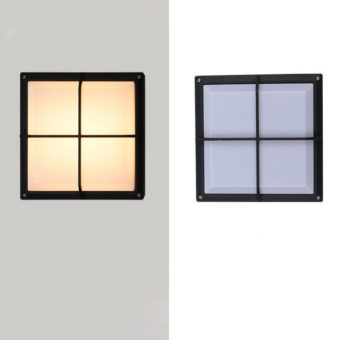 Aluminum PC Square Patio Outdoor Light