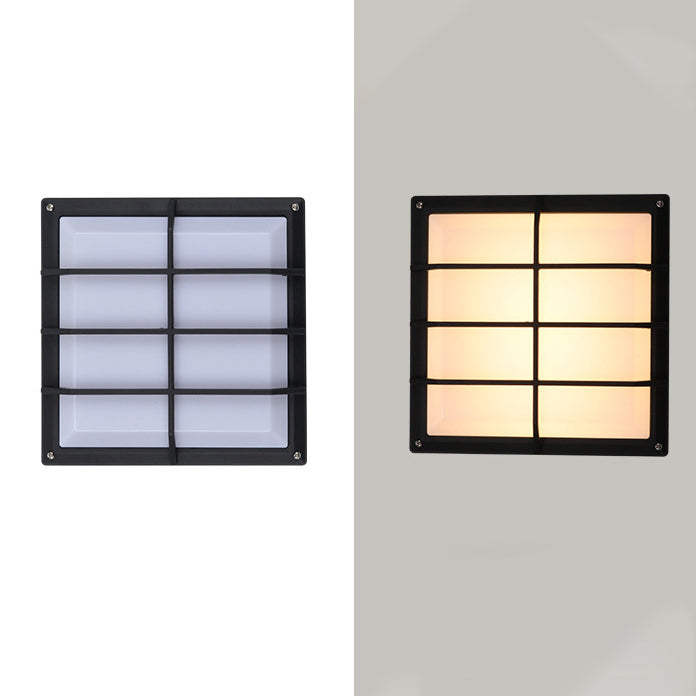 Aluminum PC Square Patio Outdoor Light