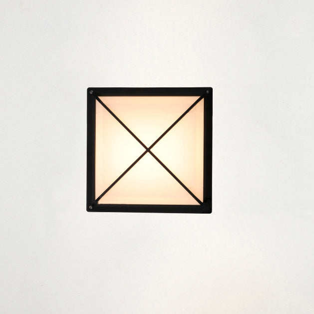 Aluminum PC Square Patio Outdoor Light