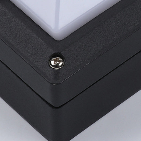 Aluminum PC Square Patio Outdoor Light