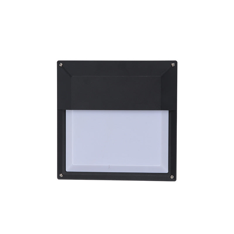 Aluminum PC Square Patio Outdoor Light