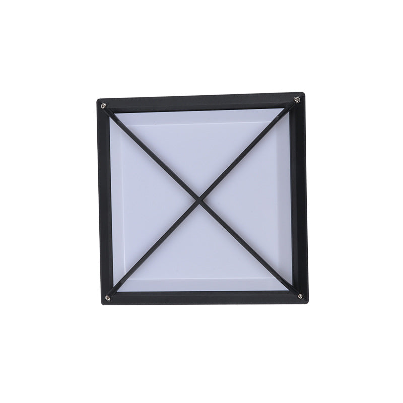 Aluminum PC Square Patio Outdoor Light