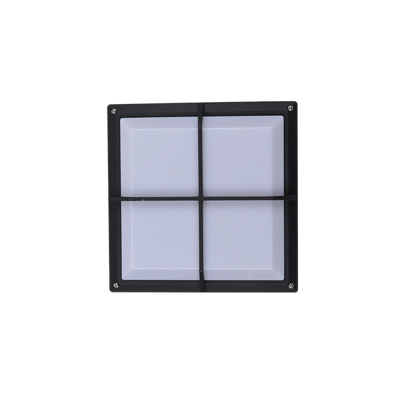 Aluminum PC Square Patio Outdoor Light