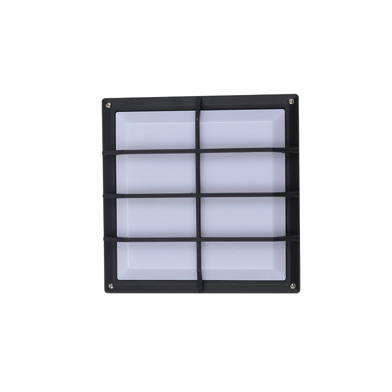 Aluminum PC Square Patio Outdoor Light