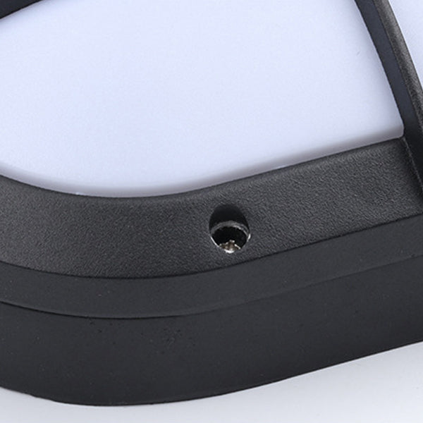 Aluminum PC Oval Patio Outdoor Light