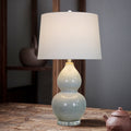 Ceramic Crystal Gourd Round Table Lamp