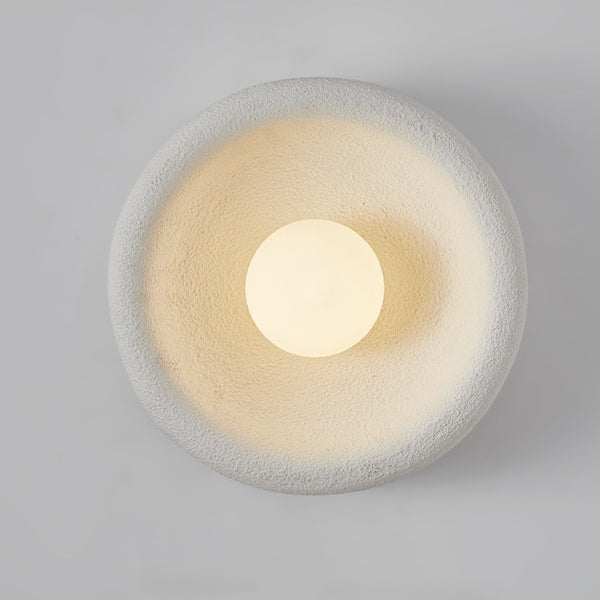 Polystyrene Bowl-Shaped Bedroom Living Wall Lamp