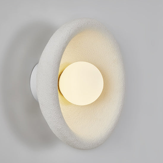 Polystyrene Bowl-Shaped Bedroom Living Wall Lamp