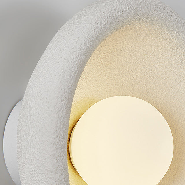 Polystyrene Bowl-Shaped Bedroom Living Wall Lamp