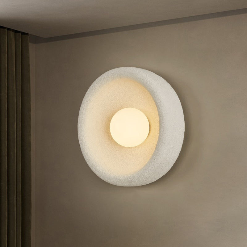 Polystyrene Bowl-Shaped Bedroom Living Wall Lamp