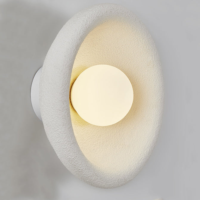 Polystyrene Bowl-Shaped Bedroom Living Wall Lamp