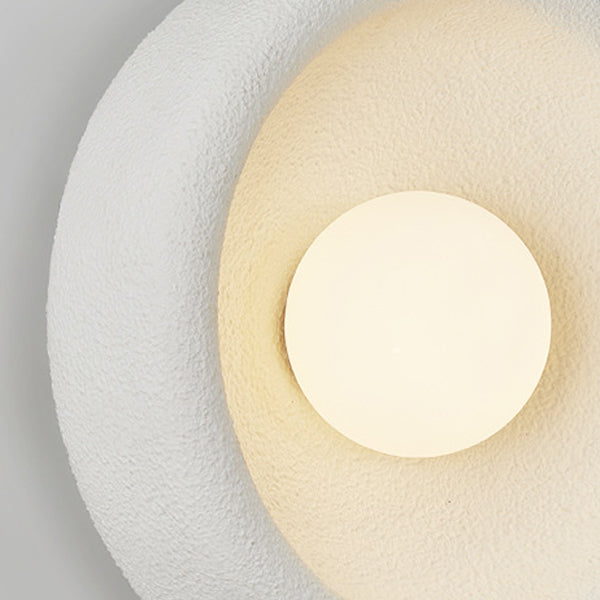 Polystyrene Bowl-Shaped Bedroom Living Wall Lamp