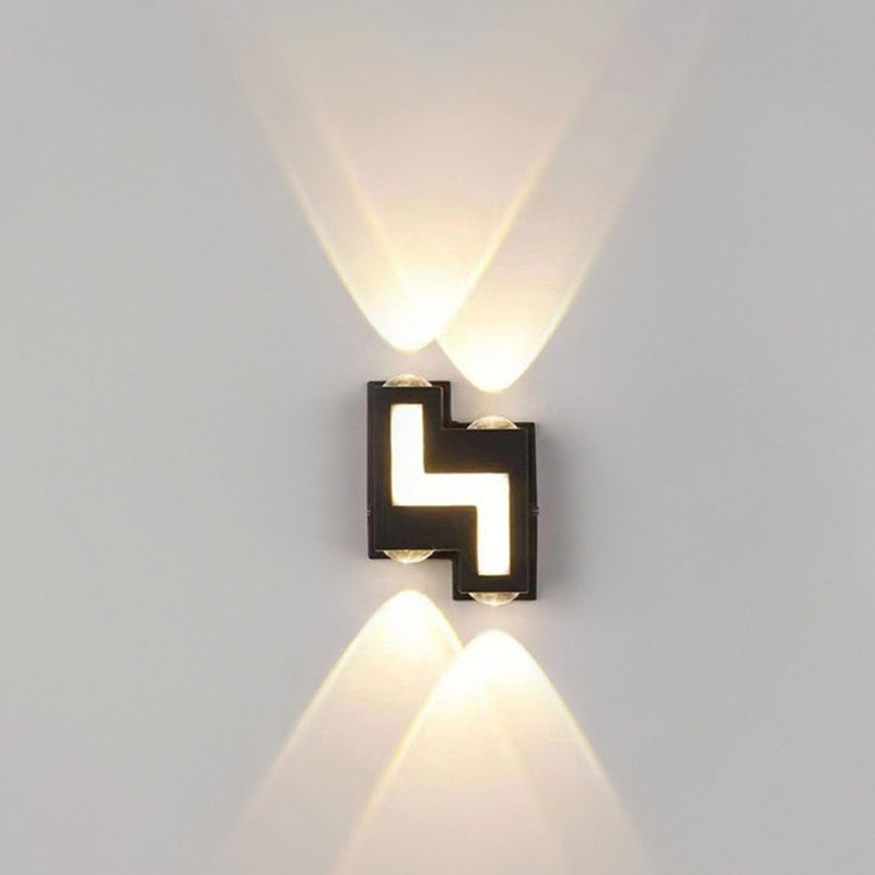 Aluminum Acrylic Stair-Shaped Patio Outdoor Light