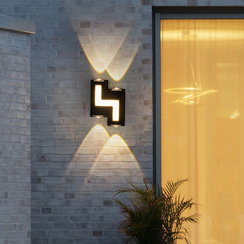 Aluminum Acrylic Stair-Shaped Patio Outdoor Light
