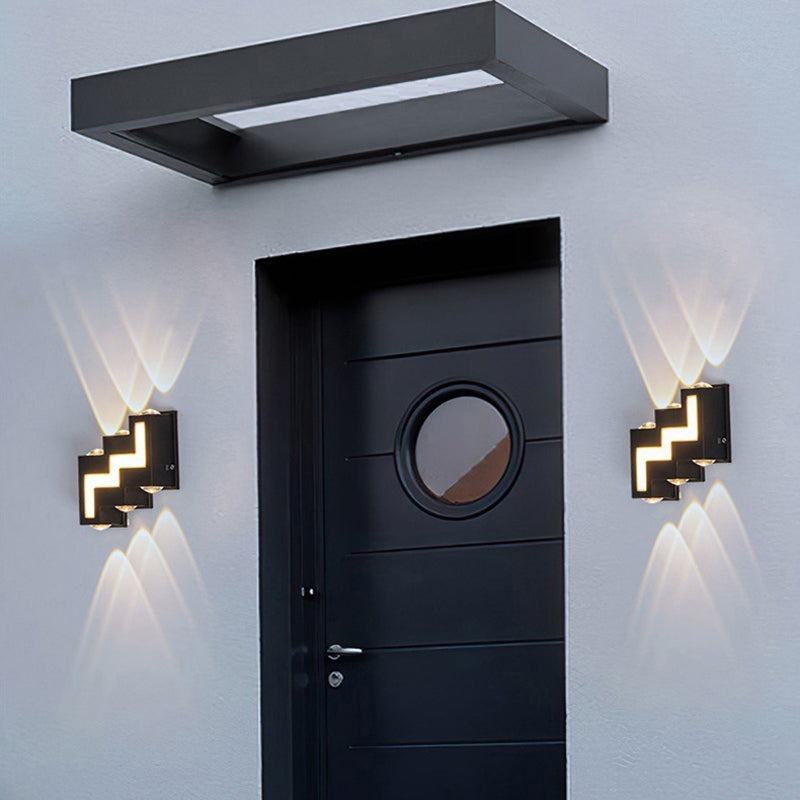 Aluminum Acrylic Stair-Shaped Patio Outdoor Light