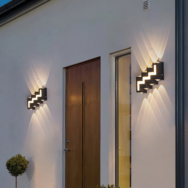 Aluminum Acrylic Stair-Shaped Patio Outdoor Light