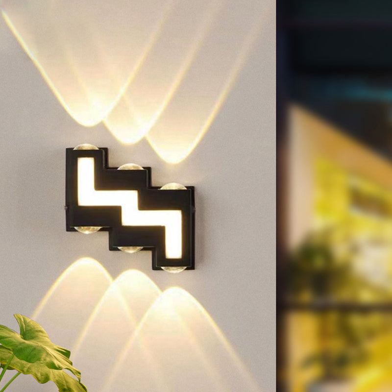 Aluminum Acrylic Stair-Shaped Patio Outdoor Light